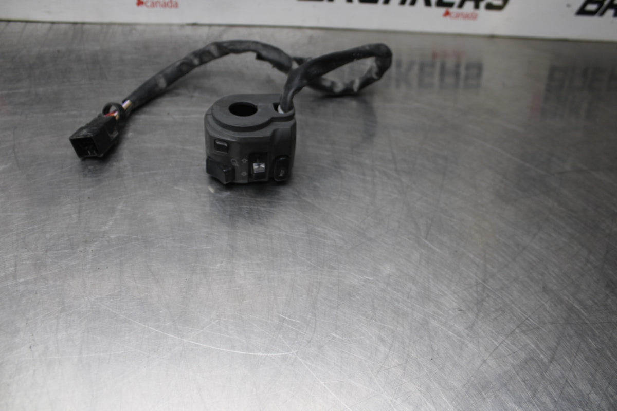 07-08 KAWASAKI NINJA ZX6R LEFT CLIP ON HANDLE HORN SIGNALS SWITCH SWITCHES BB855