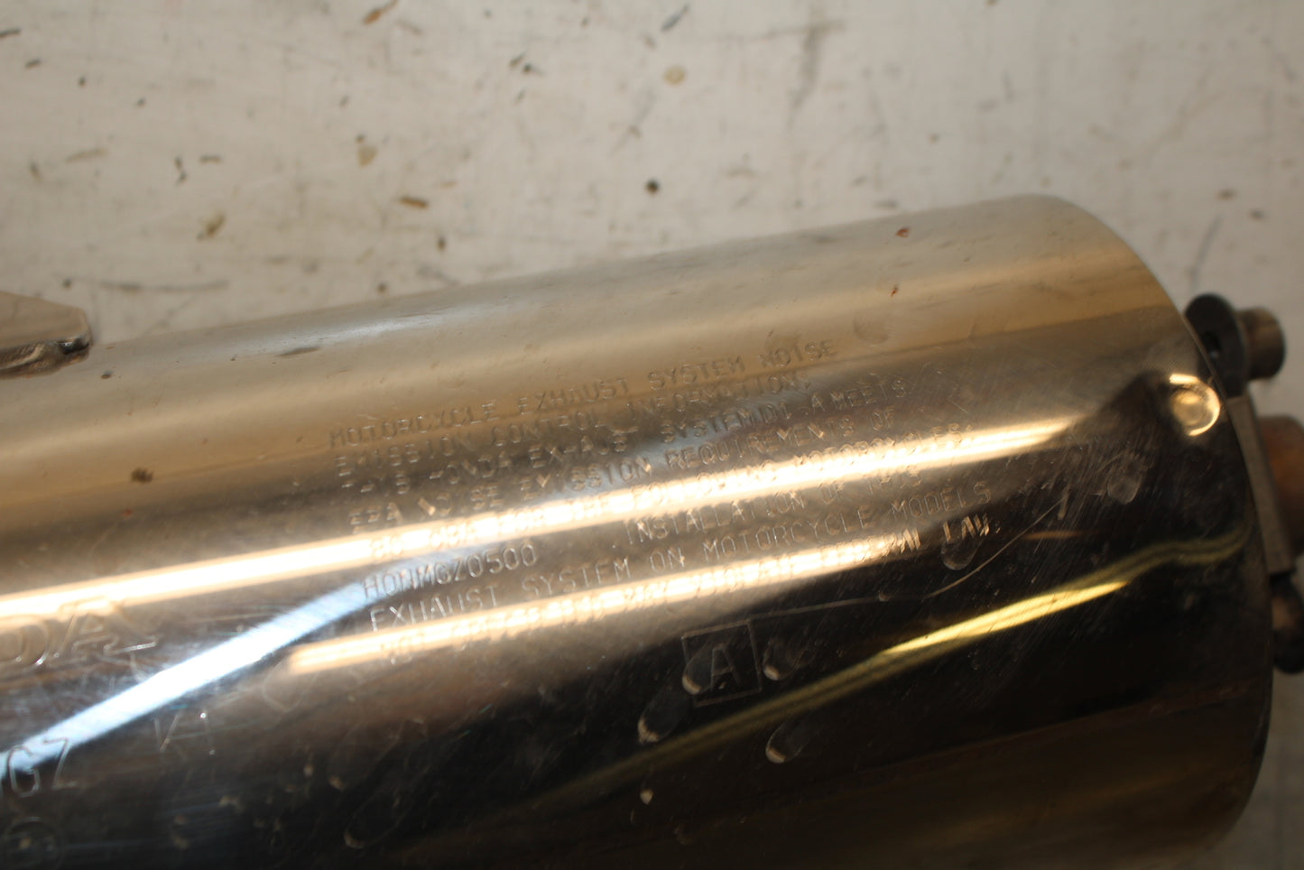 13-15 HONDA CBR500R EXHAUST PIPE MUFFLER SLIP ON CAN SILENCER BB704