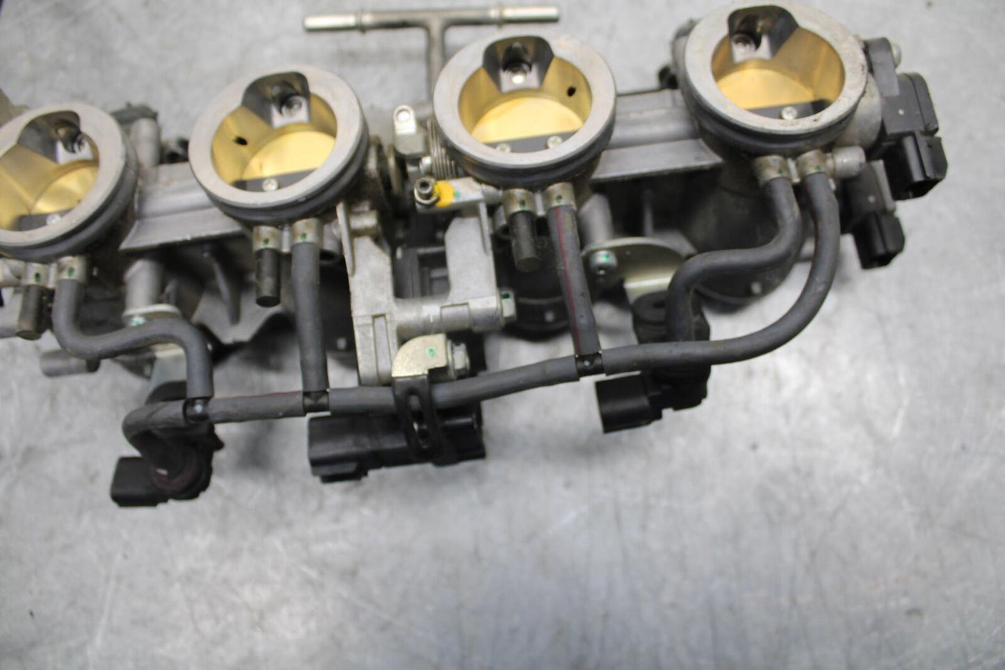 2009 Kawasaki Ninja ZX6R ZX600R MAIN FUEL INJECTORS / THROTTLE BODIES BB538