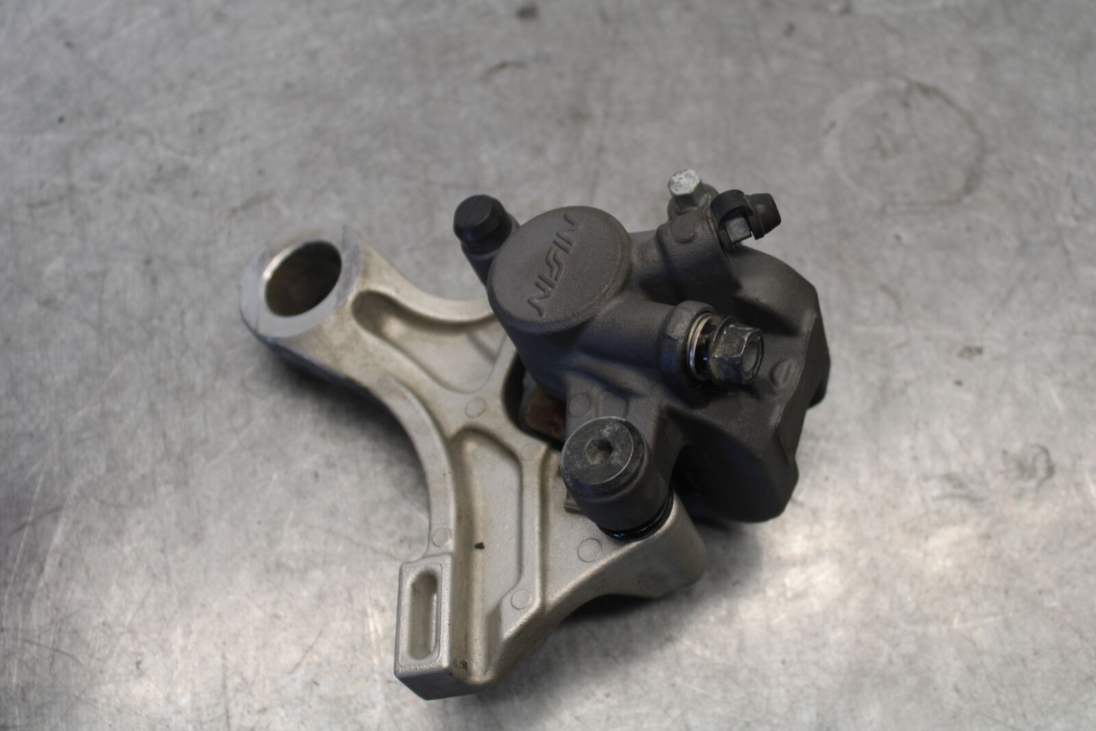 07-12 HONDA CBR600RR REAR BACK BRAKE CALIPER W MOUNT BRACKET