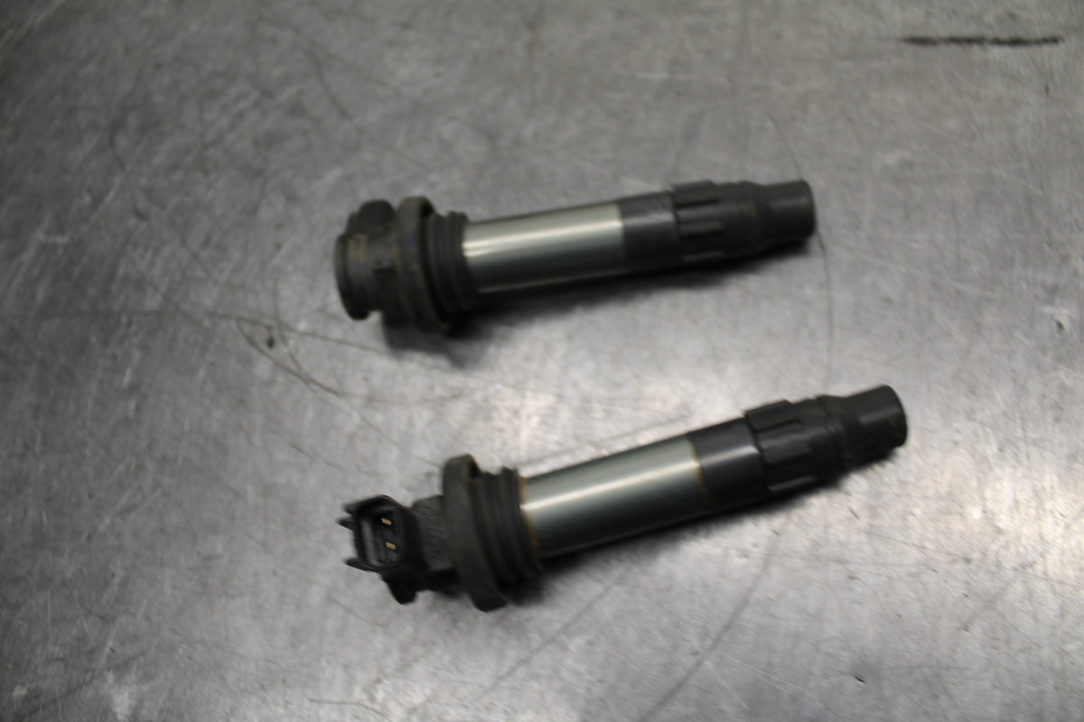 24 KAWASAKI NINJA 500 ABS IGNITION COILS COIL SPARK PLUG CAPS BB744