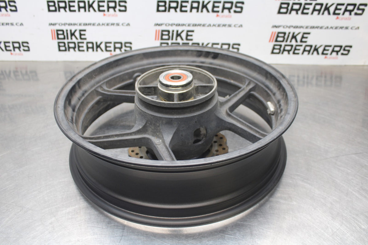 07 KAWASAKI NINJA 650 EX650 REAR WHEEL BACK RIM & ROTOR BB844