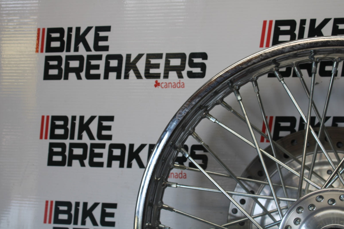 03 HONDA SHADOW SPIRIT 750 VT750DC FRONT WHEEL FRONT RIM & ROTOR BB907