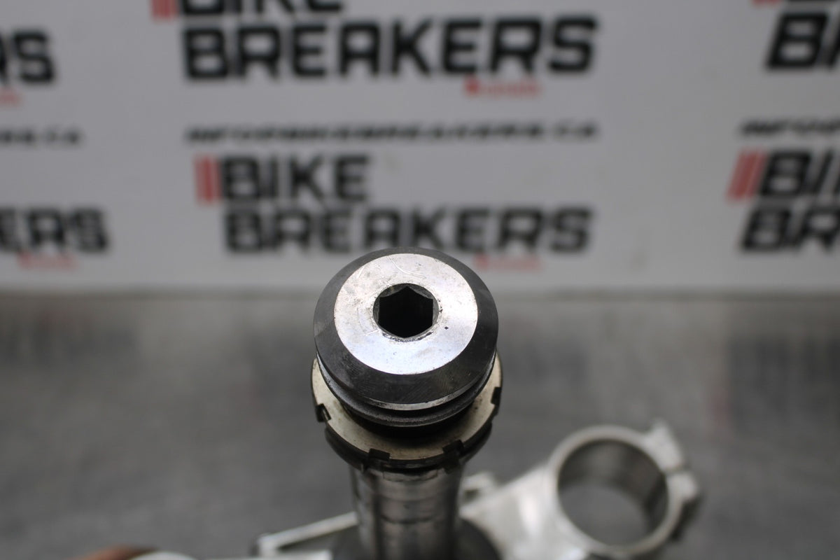 08 KAWASAKI NINJA ZX10R FRONT FORKS CLAMP LOWER TRIPLE TREE STEM BB201