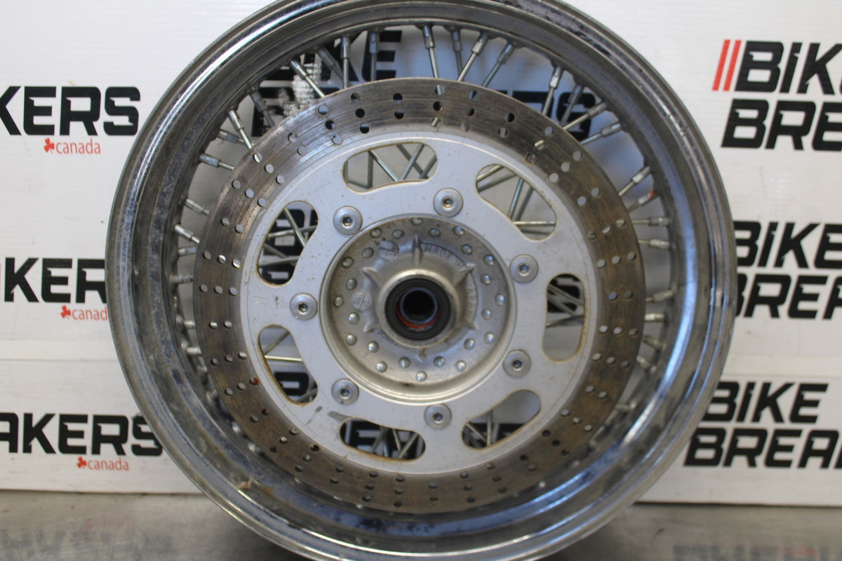 97 KAWASAKI VULCAN 1500 VN1500D CLASSIC FRONT WHEEL FRONT RIM & ROTOR BB936