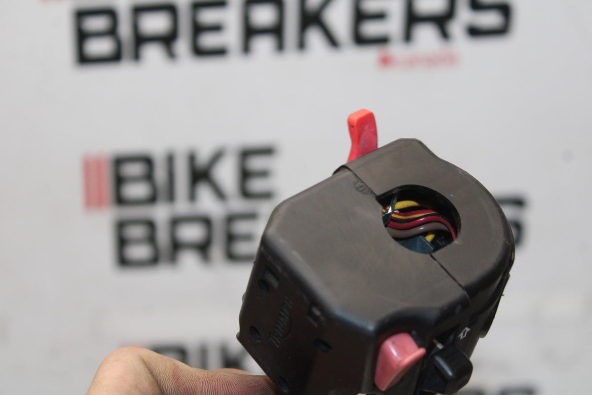12 TRIUMPH STREET TRIPLE R LEFT CLIP ON HANDLE HORN SIGNALS SWITCHES BB914