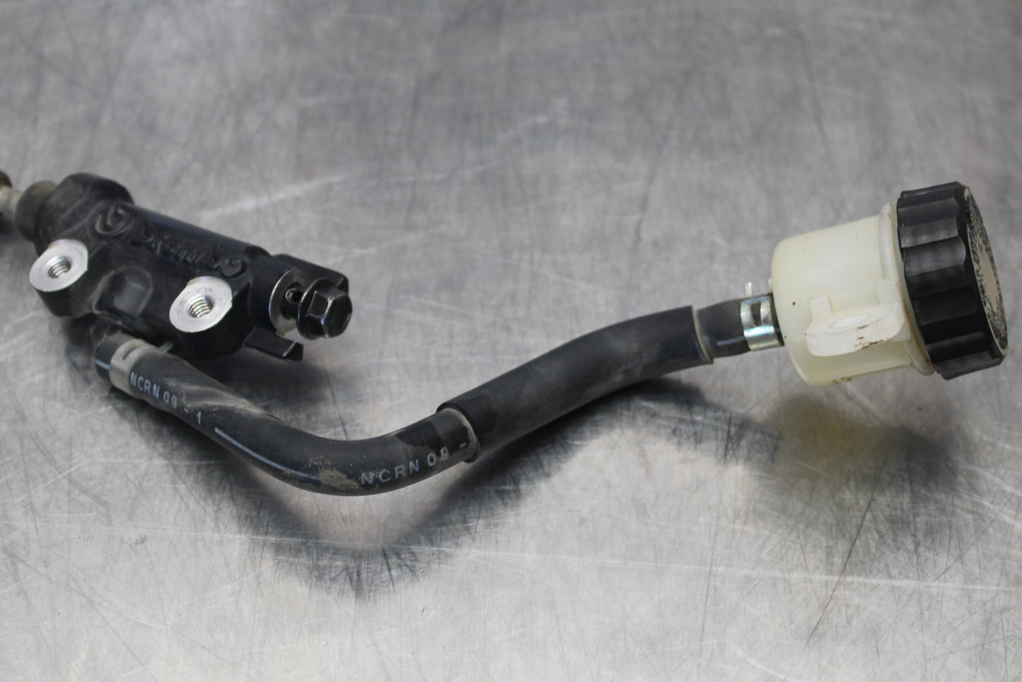 09-15 YAMAHA FZ6R REAR BACK BRAKE MASTER CYLINDER W RESERVOIR BB161