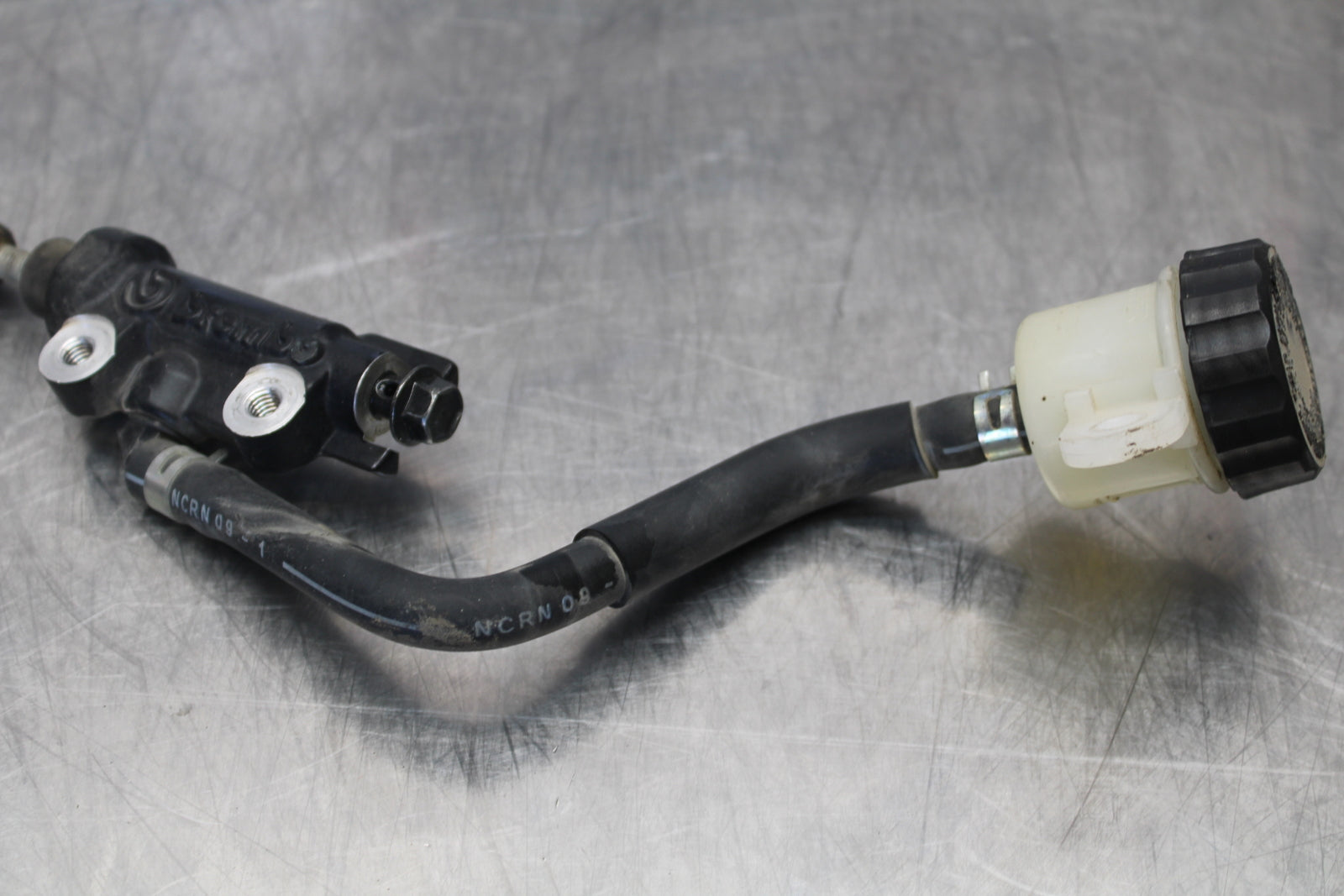 09-15 YAMAHA FZ6R REAR BACK BRAKE MASTER CYLINDER W RESERVOIR BB161
