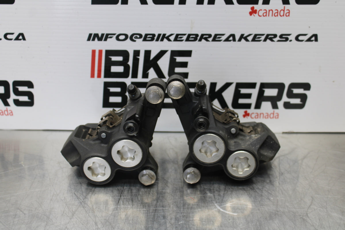 14-17 YAMAHA FZ07 RIGHT LEFT FRONT BRAKE CALIPER SET PAIR CALIPERS BB162