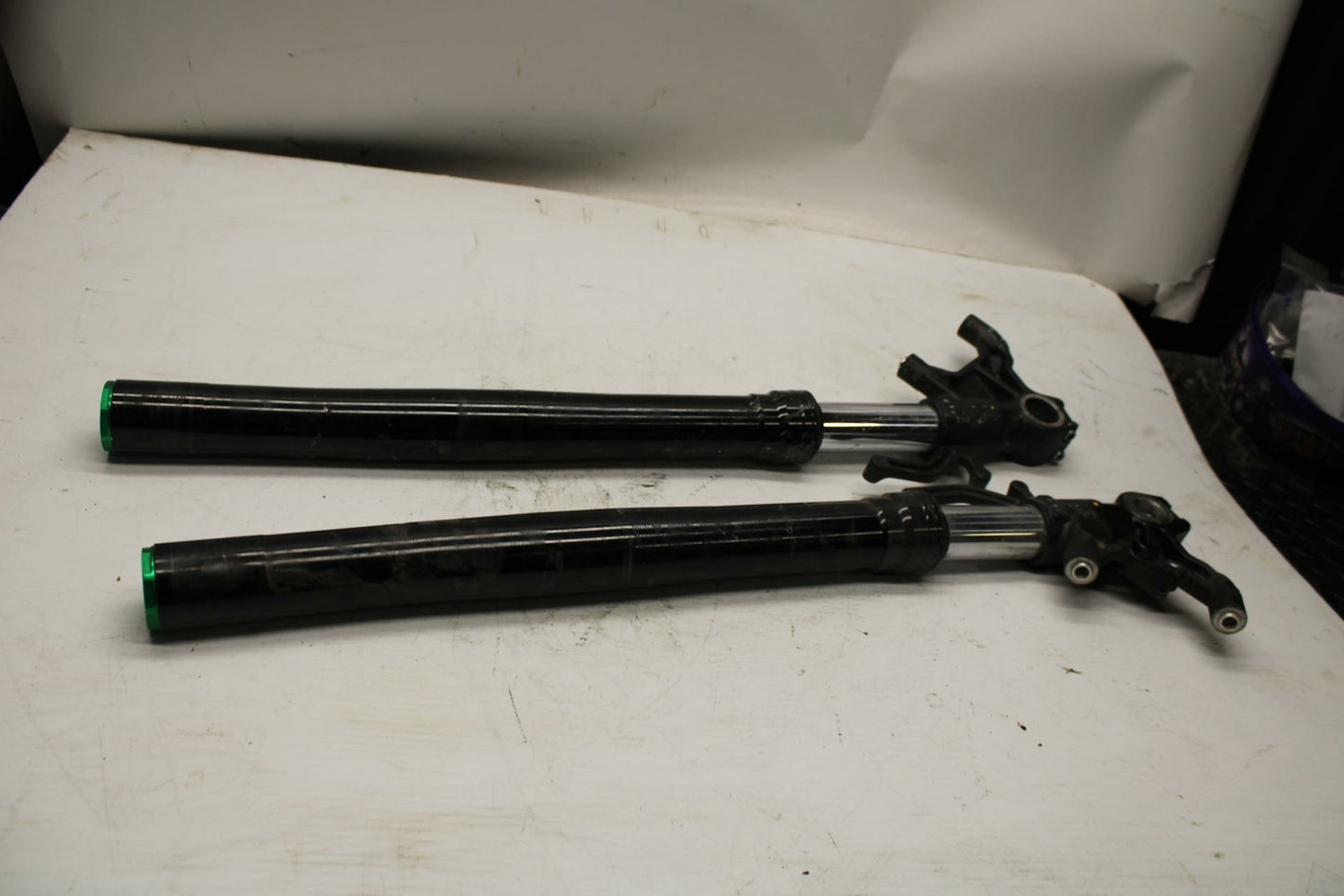 13-18 KAWASAKI NINJA ZX6R FRONT FORKS SHOCK SUSPENSION SET PAIR FOR PARTS  BB353