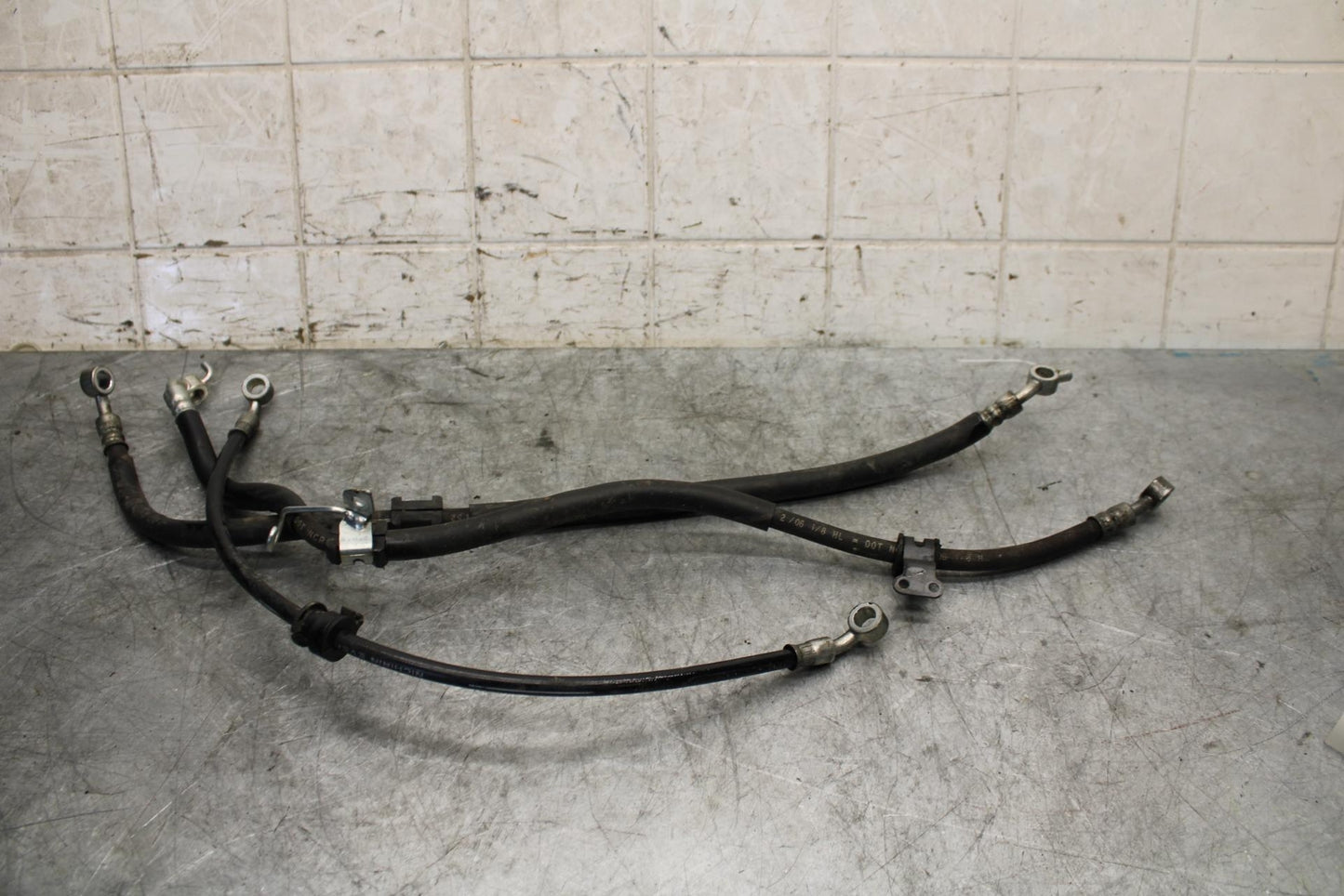 06-07 SUZUKI GSXR750 FRONT REAR BRAKE CALIPER HOSES LINES  BB543