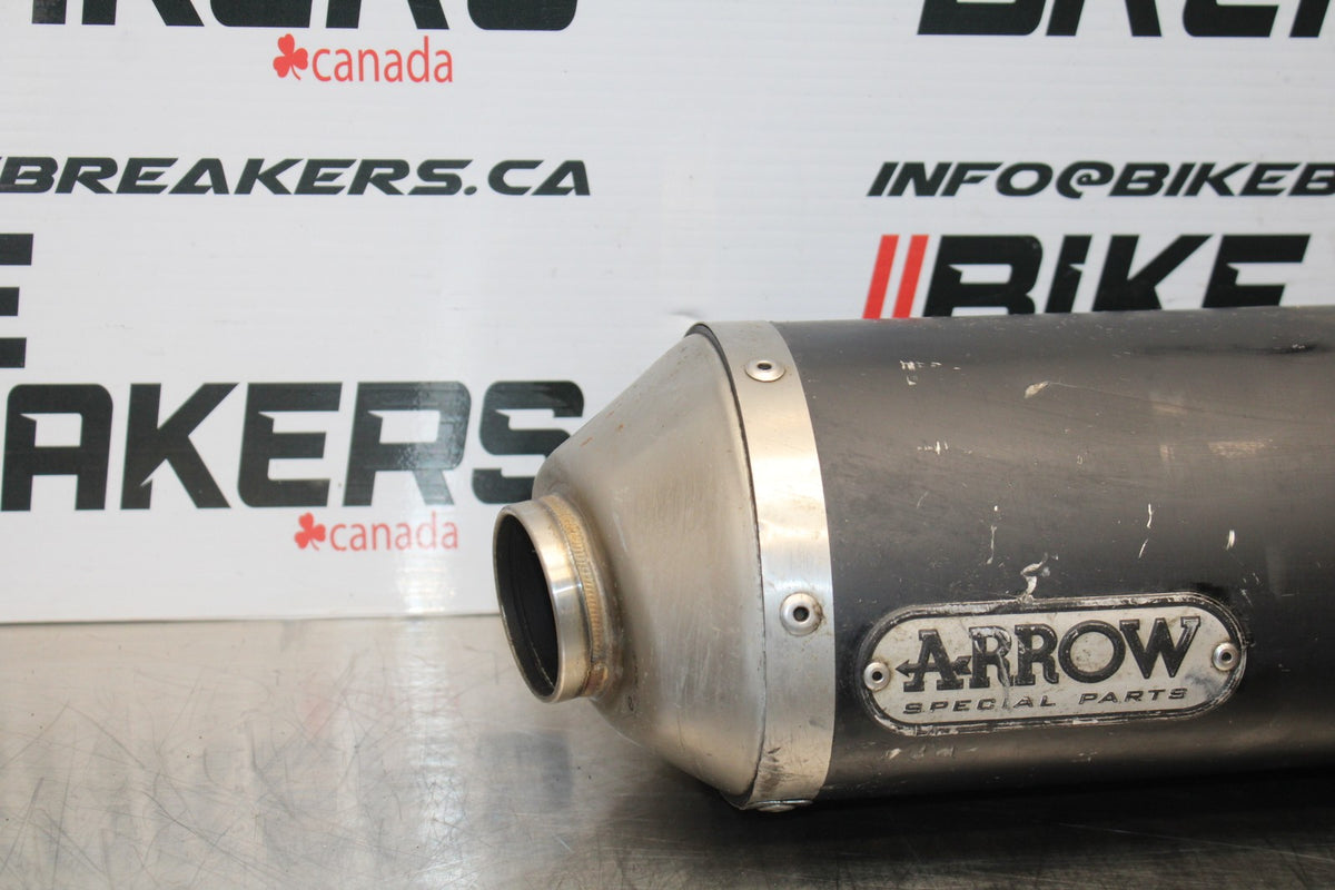 09-10 KAWASAKI ER-6N ARROW EXHAUST PIPE MUFFLER SLIP ON CAN SILENCER BB205