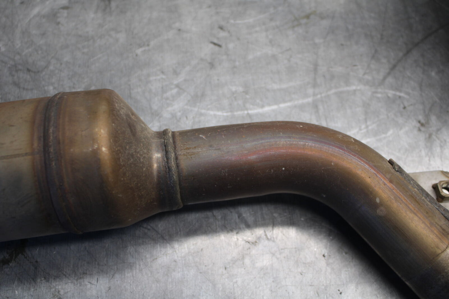 07-09 YAMAHA FZ6 EXHAUST PIPE MUFFLER SLIP ON CAN SILENCER 5VX-14710-01-00 BB713