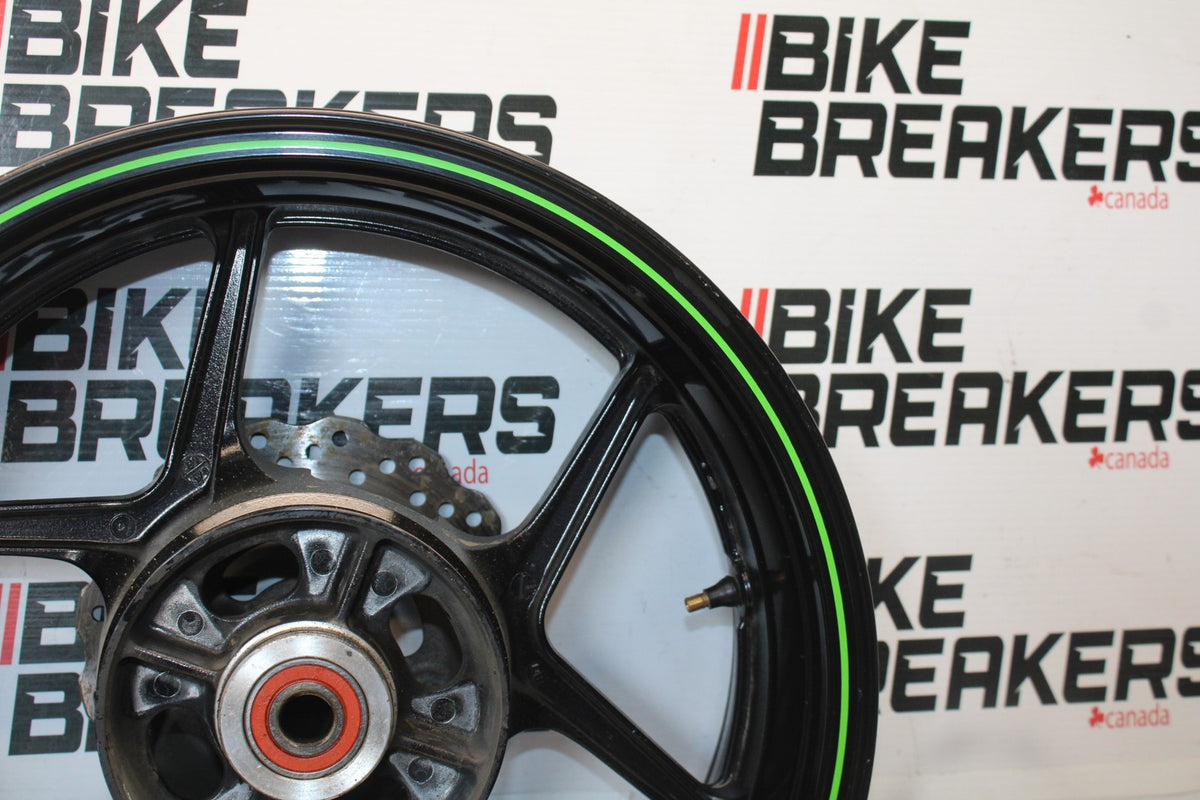 08 KAWASAKI NINJA ZX10R REAR WHEEL BACK RIM & ROTOR BB902