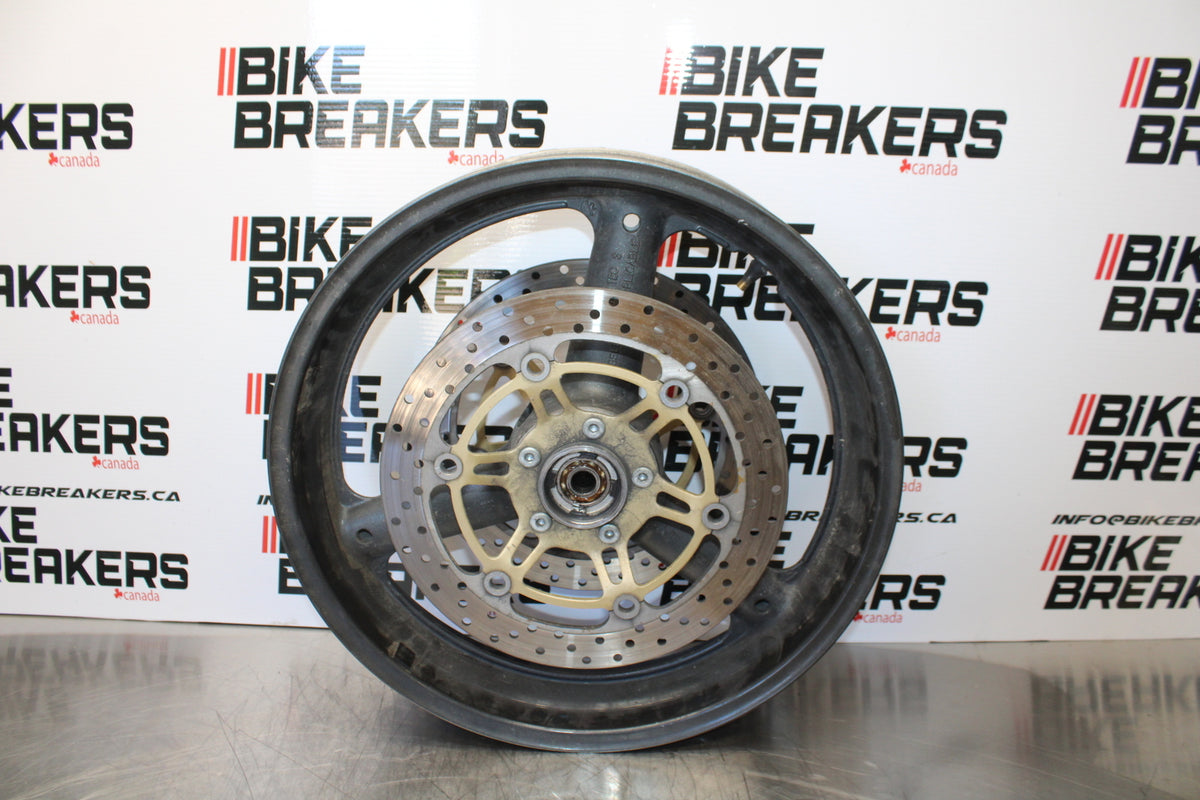 00 SUZUKI SV650 FRONT WHEEL FRONT RIM & ROTORS BB156