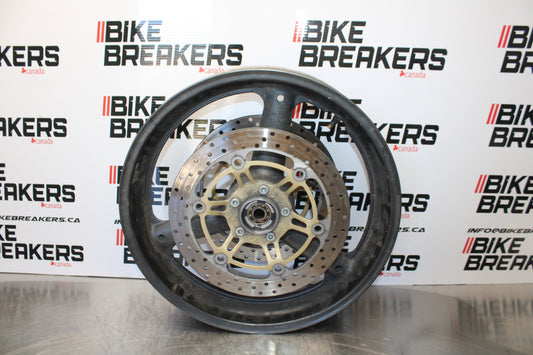 00 SUZUKI SV650 FRONT WHEEL FRONT RIM & ROTORS BB156