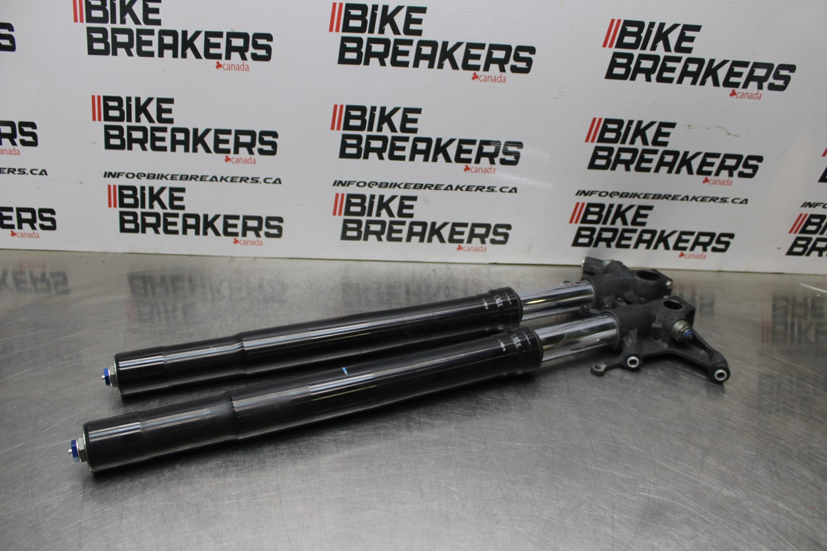 08-10 SUZUKI GSXR 600 FRONT FORKS SHOCK SUSPENSION SET PAIR BB202