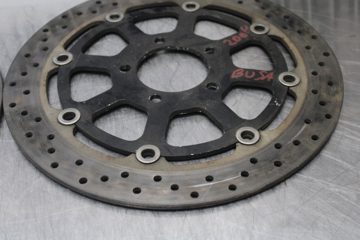99-07 SUZUKI HAYABUSA GSX1300R FRONT LEFT RIGHT BRAKE ROTORS DISCS BB281