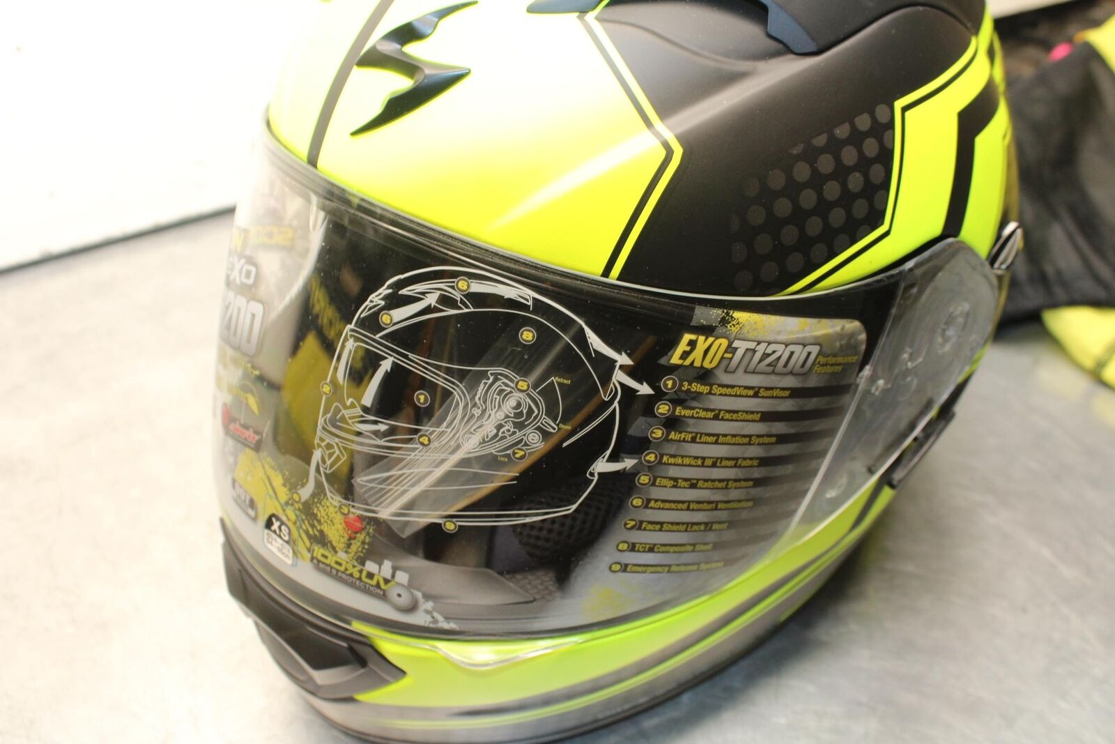 SCORPION EXO-T1200  MOTORCYCLE FULL FACE HELMET X SMALL