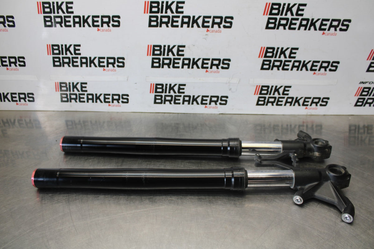 13-18 KAWASAKI NINJA ZX6R FRONT FORKS SHOCK SUSPENSION SET PAIR BB908