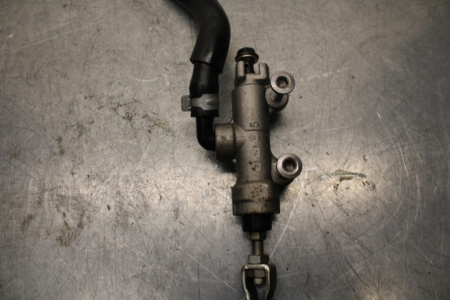 08-09 KAWASAKI NINJA ZX14R REAR BACK BRAKE MASTER CYLINDER W RESERVOIR BB73