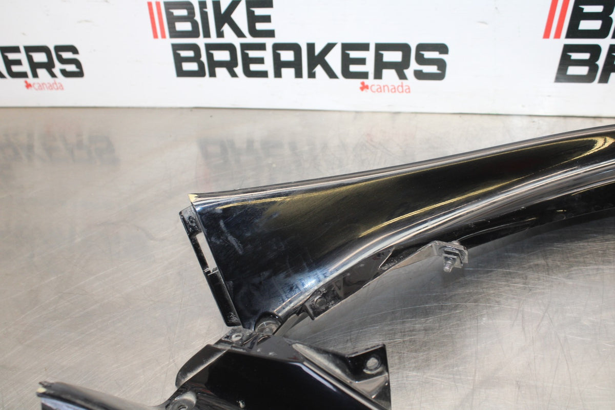 06-07 YAMAHA YZF R6 RIGHT FRONT UPPER SIDE FAIRING COWL PLASTIC SET BB00