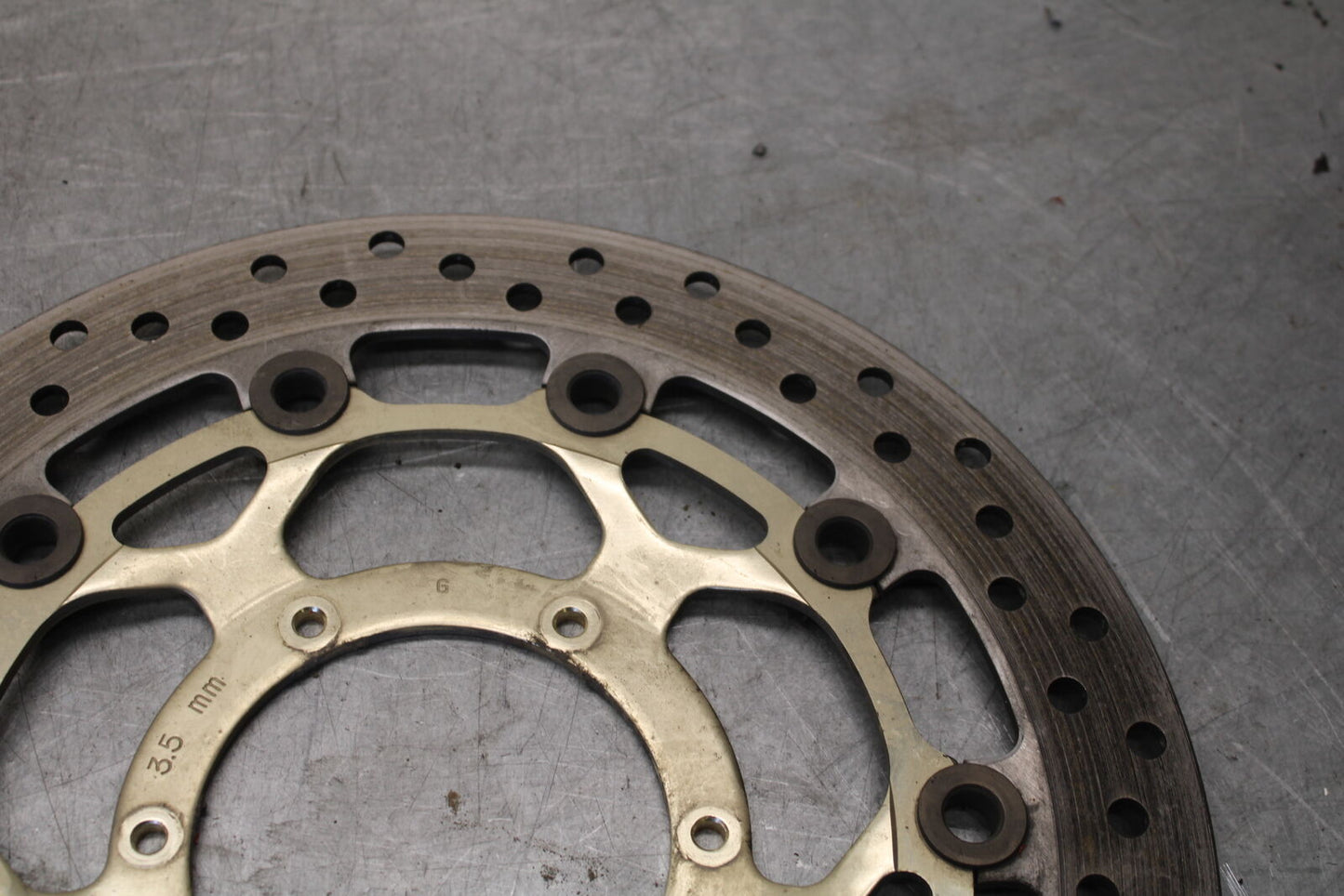 05-06 HONDA CBR600RR FRONT LEFT RIGHT BRAKE ROTORS DISCS 45120-MEE-D01  BB689