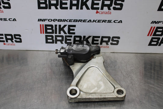05 TRIUMPH ROCKET III REAR BACK BRAKE CALIPER W MOUNT BRACKET BB186