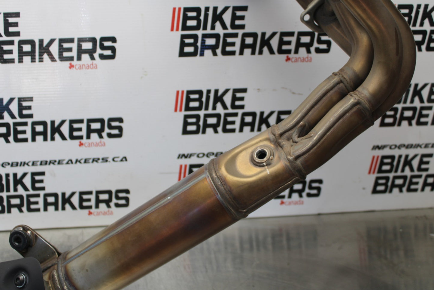 24-25 KAWASAKI NINJA ZX4R FULL EXHAUST SYSTEM HEADERS PIPE MUFFLER BB610