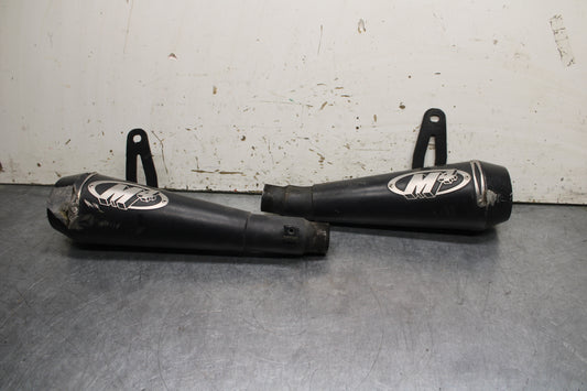 12-13 KAWASAKI Z1000 M4 EXHAUST PIPE MUFFLER SLIP ON CAN SILENCER  BB743