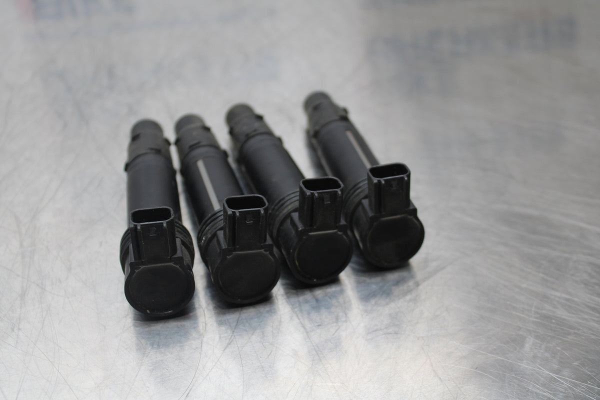 13-17 KAWASAKI NINJA ZX6R ZX636 ABS IGNITION COILS COIL SPARK PLUG CAPS BB143