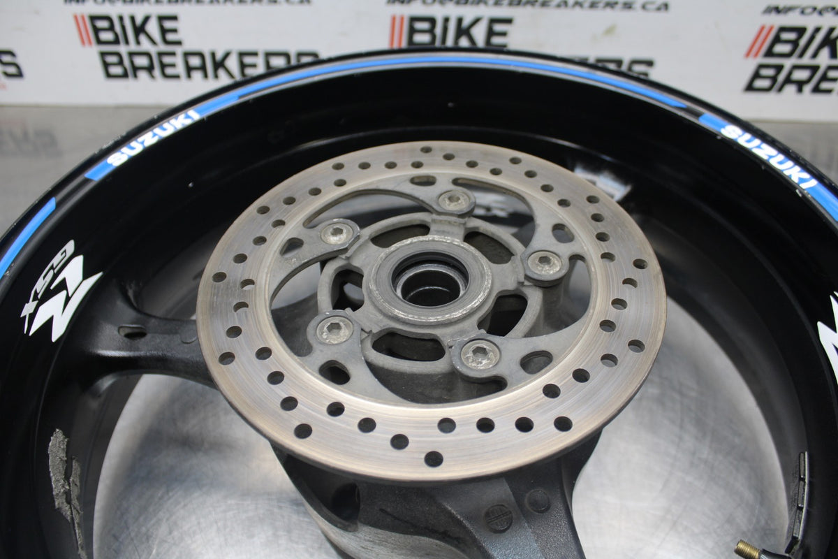 06-07 SUZUKI GSXR 600 REAR WHEEL BACK RIM & ROTOR BB845
