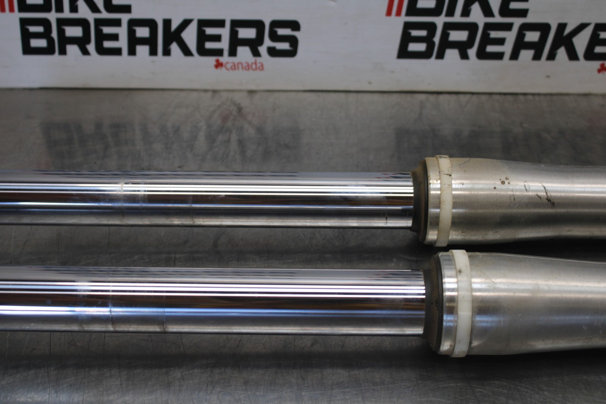 08 YAMAHA V STAR 1100 XVS1100AW CLASSIC FRONT FORKS SHOCK SUSPENSION SET BB916
