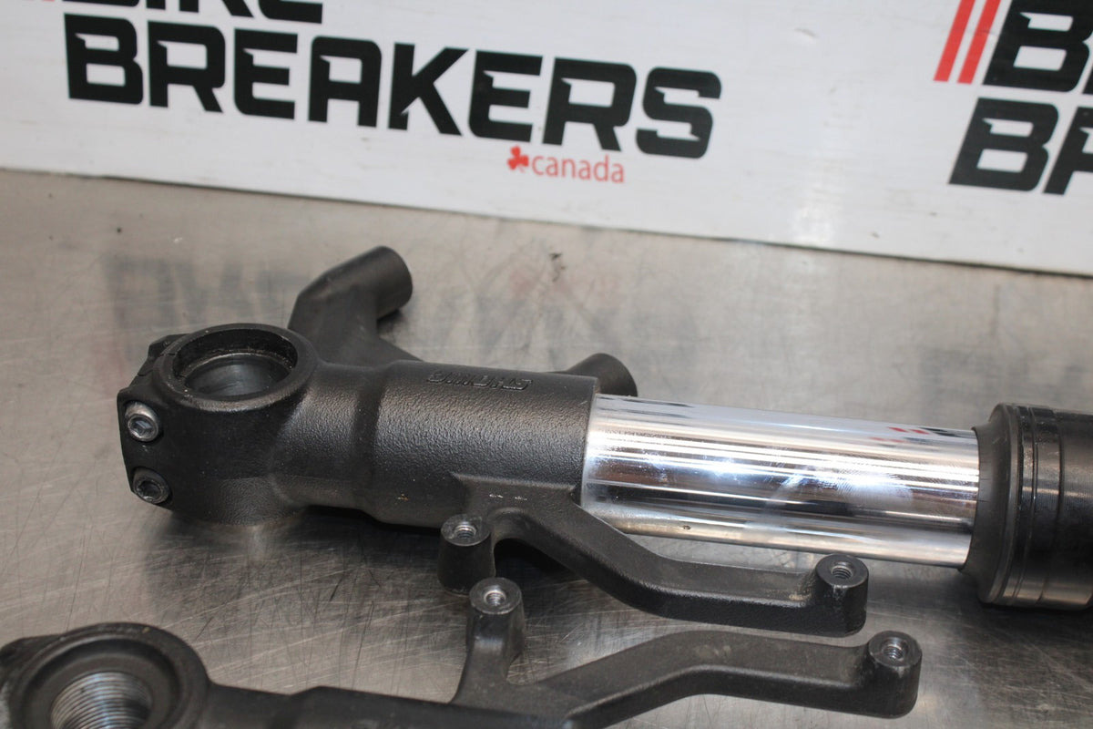 13-18 KAWASAKI NINJA ZX6R FRONT FORKS SHOCK SUSPENSION SET PAIR BB915
