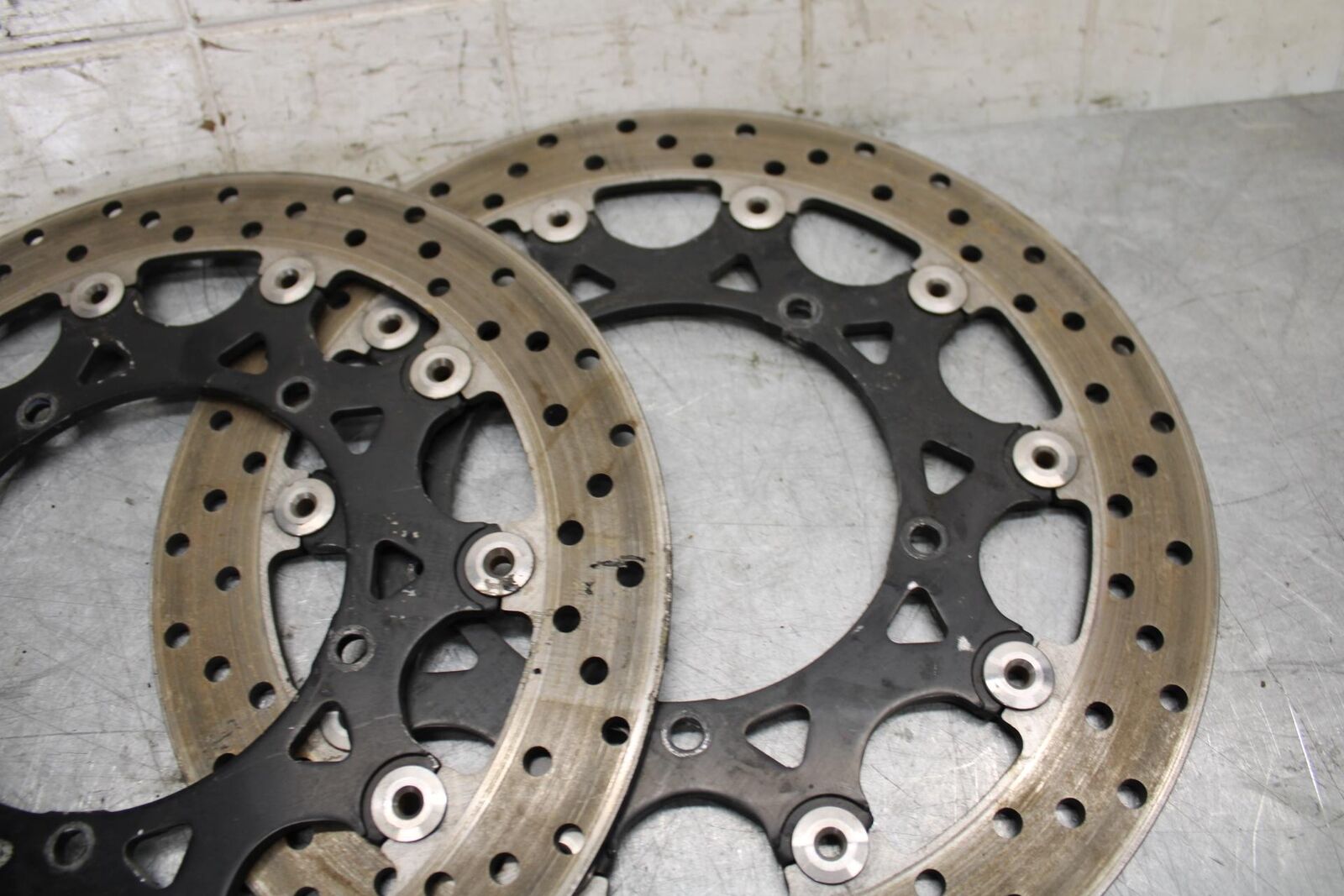 2007 Yamaha YZF R1 FRONT LEFT RIGHT BRAKE ROTORS DISCS 4C8-2581T-00-00 BB523