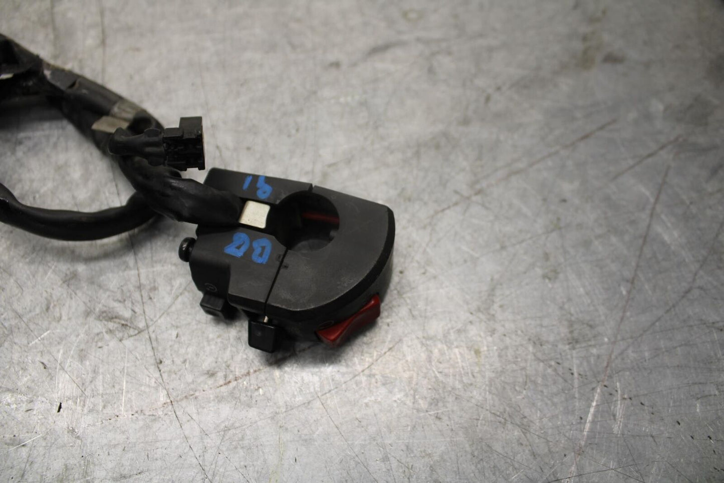 2007 Kawasaki Ninja ZX6R ZX600P RIGHT CLIP ON HANDLE KILL OFF START SWITCH BB47