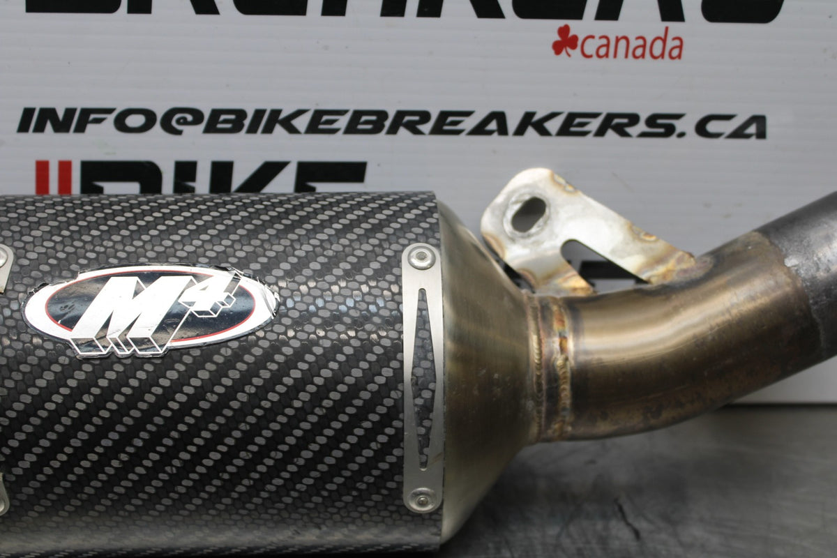 19-23 KAWASAKI NINJA ZX6R M4 EXHAUST PIPE MUFFLER SLIP ON CAN SILENCER BB188