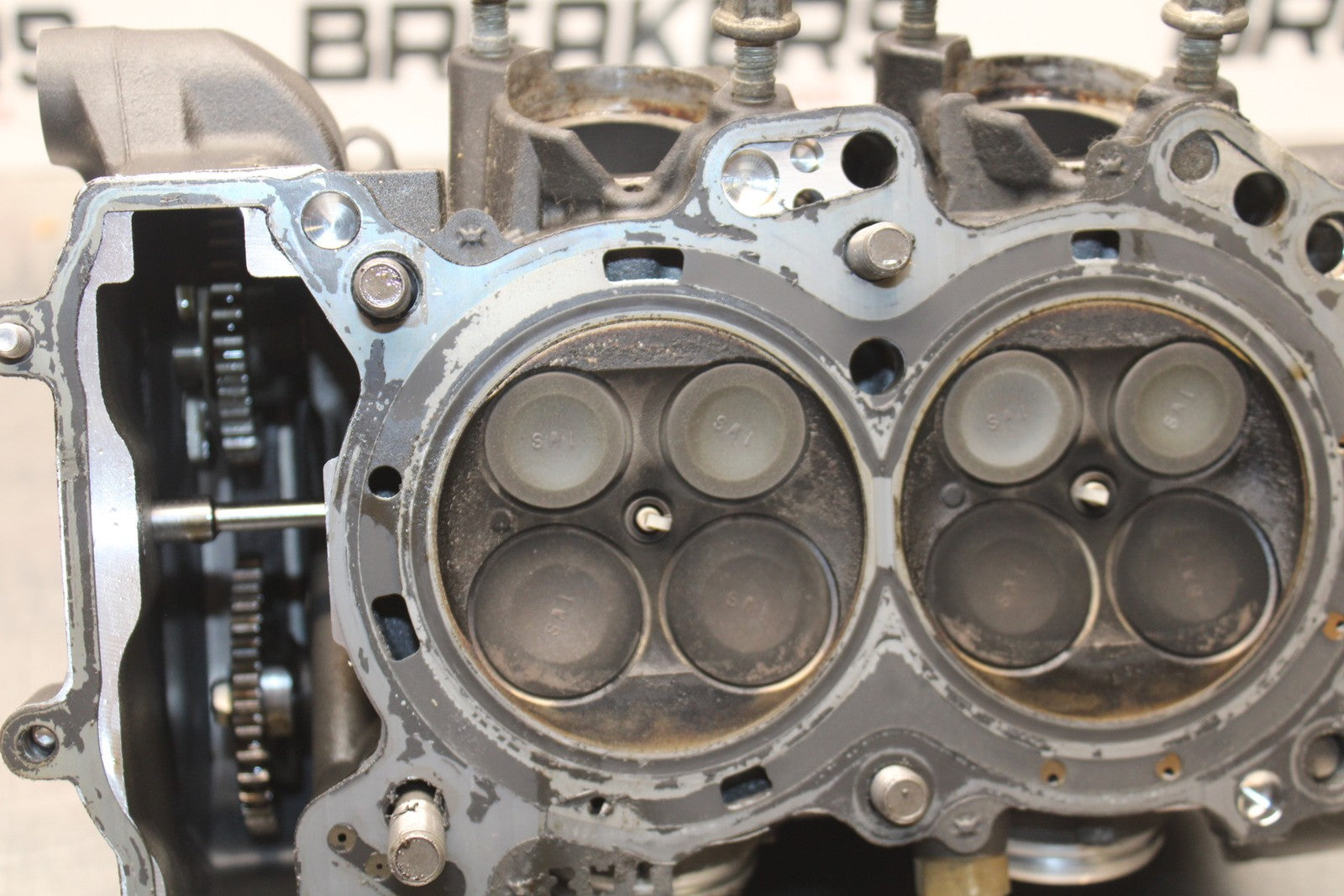 14-17 YAMAHA FZ07 7800km ENGINE TOP END CYLINDER HEAD BB766