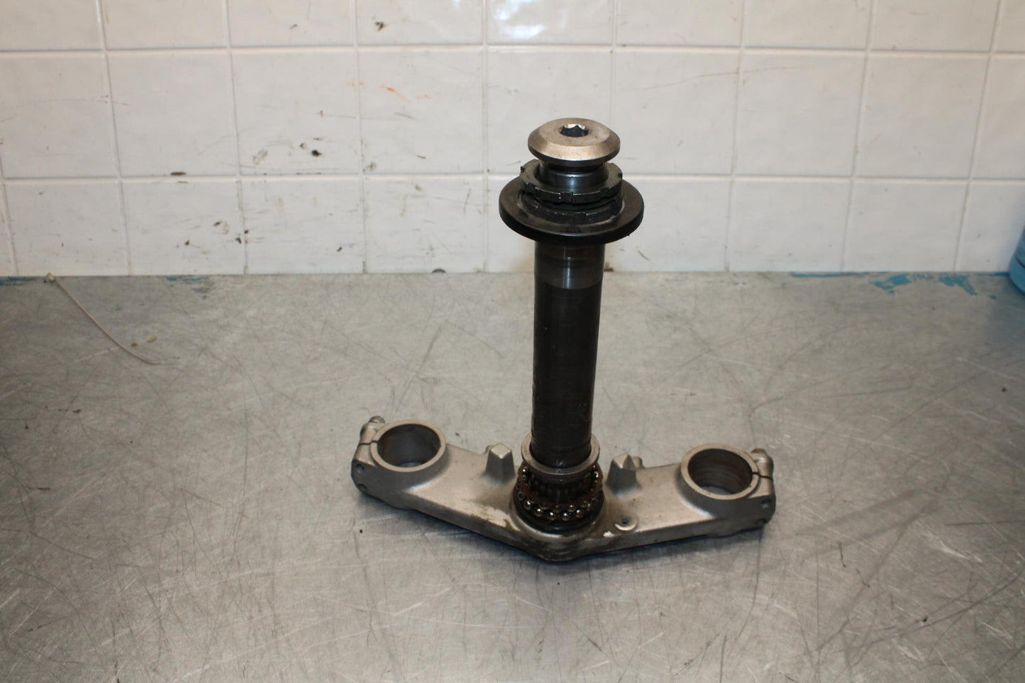 06-07 KAWASAKI NINJA 650R EX650A FRONT FORKS CLAMP LOWER TRIPLE TREE STEM BB446