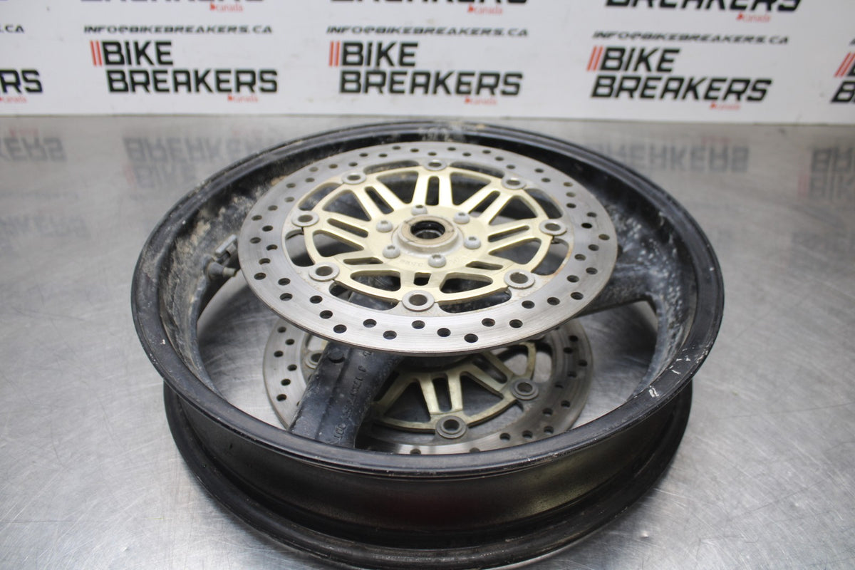 98-05 HONDA SUPER HAWK 1000 VTR1000F FRONT WHEEK FRONT RIM & ROTORS BB821