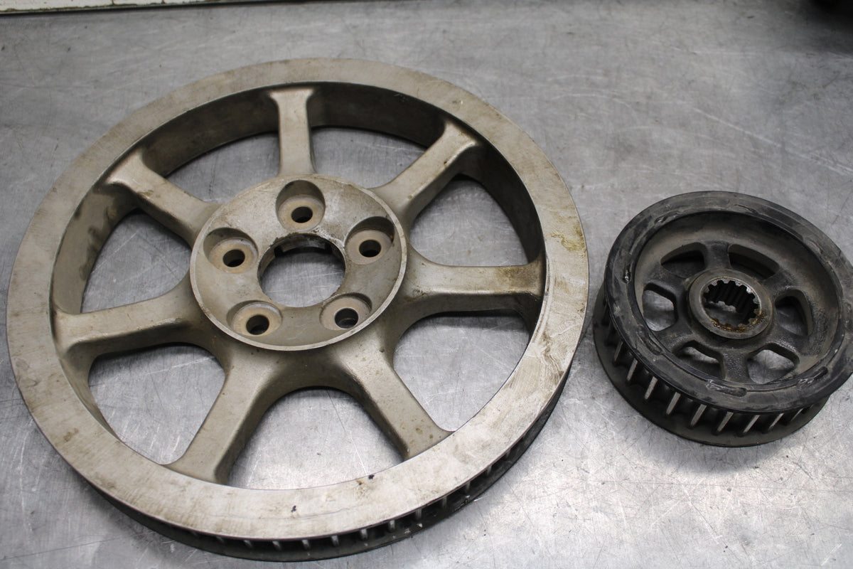 14-15 YAMAHA V STAR 1300 XVS1300CT TOURER FRONT & REAR SPROCKET BELT DRIVE BB722