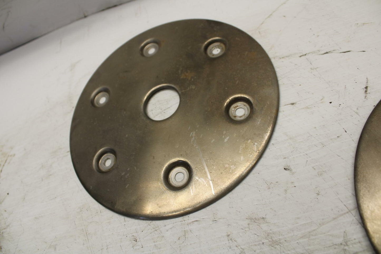 03-04 YAMAHA ROAD STAR 1600 REAR ROTOR BACK BRAKE DISC CAPS COVERS BB279