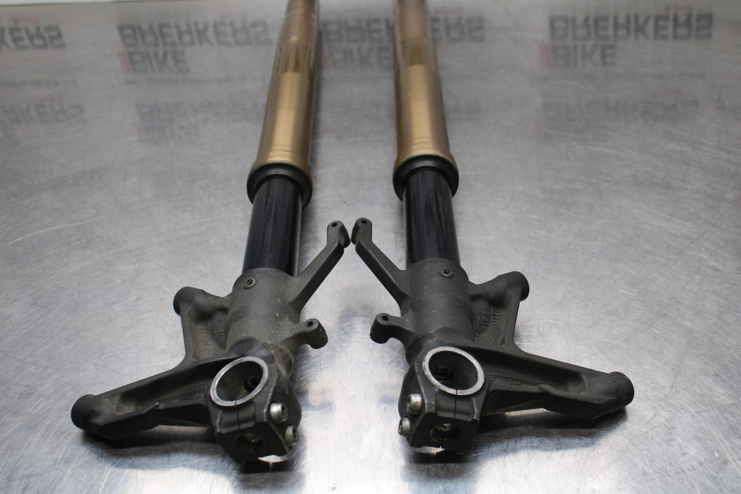 08 KAWASAKI NINJA ZX10R FRONT FORKS SHOCK SUSPENSION SET PAIR BB201