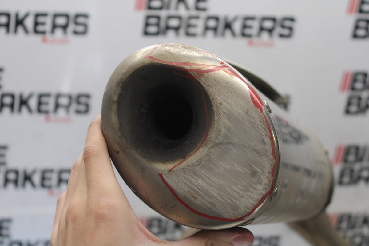 05-08 TRIUMPH SPEED TRIPLE 1050 EXHAUST PIPE MUFFLER SLIP ON SILENCER SET BB933
