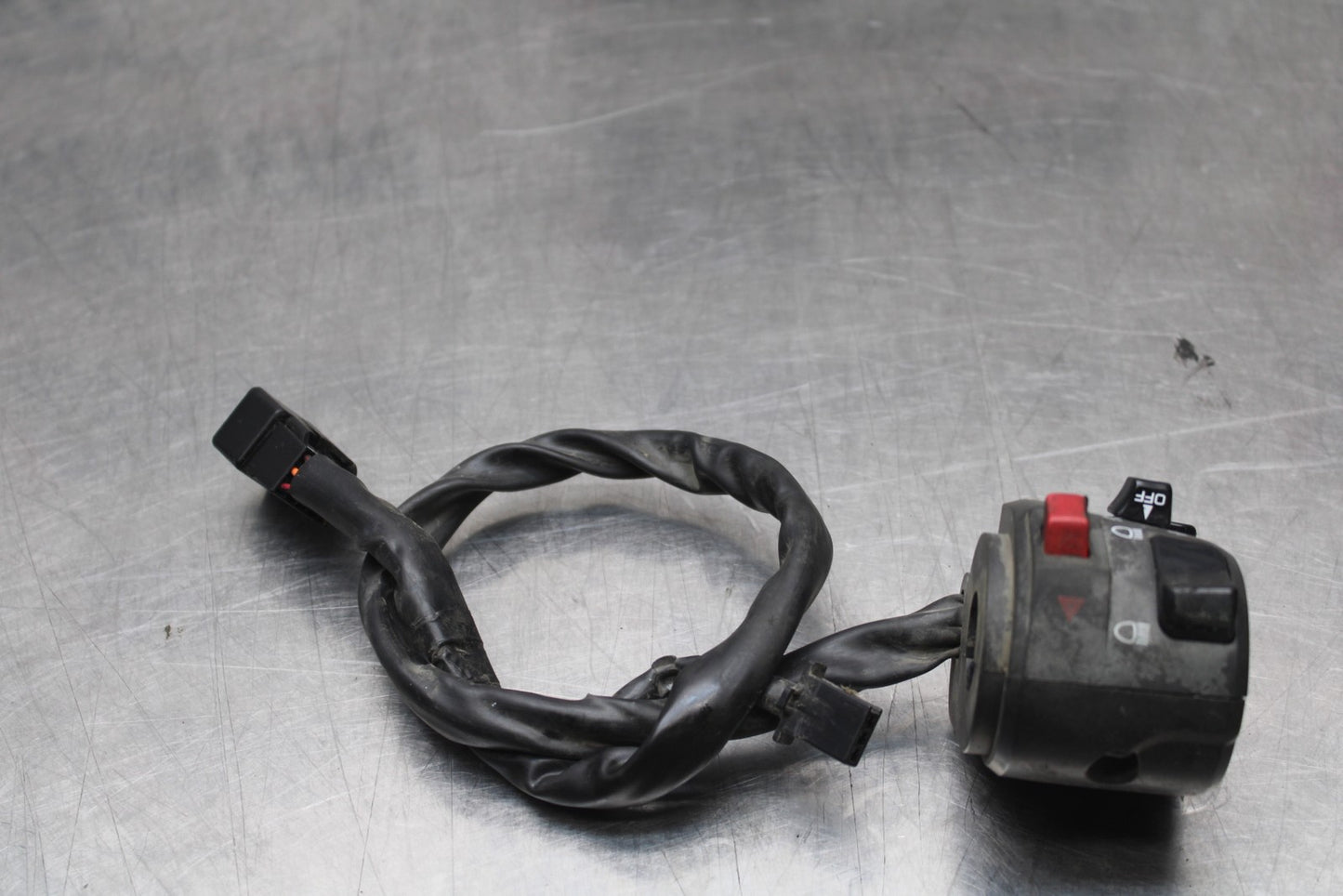 09-10 KAWASAKI ER-6N LEFT CLIP ON HANDLE HORN SIGNALS SWITCH SWITCHES BB205