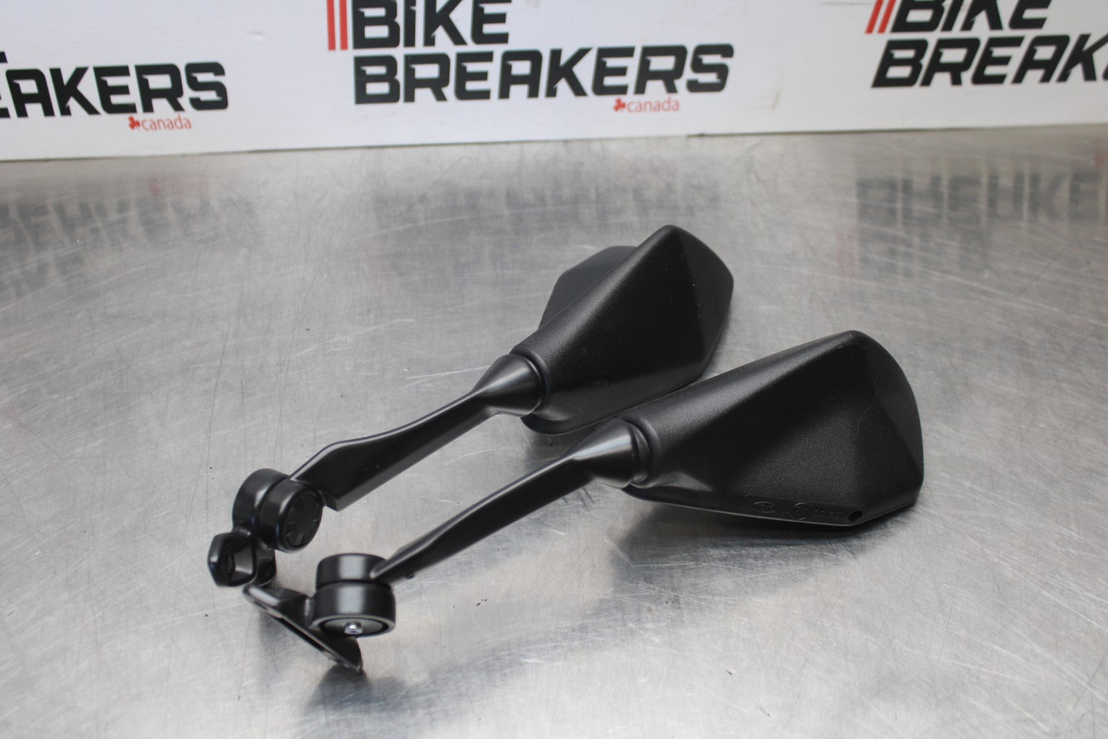 24-25 KAWASAKI NINJA ZX4R REAR VIEW MIRROR SET PAIR MIRRORS BB610