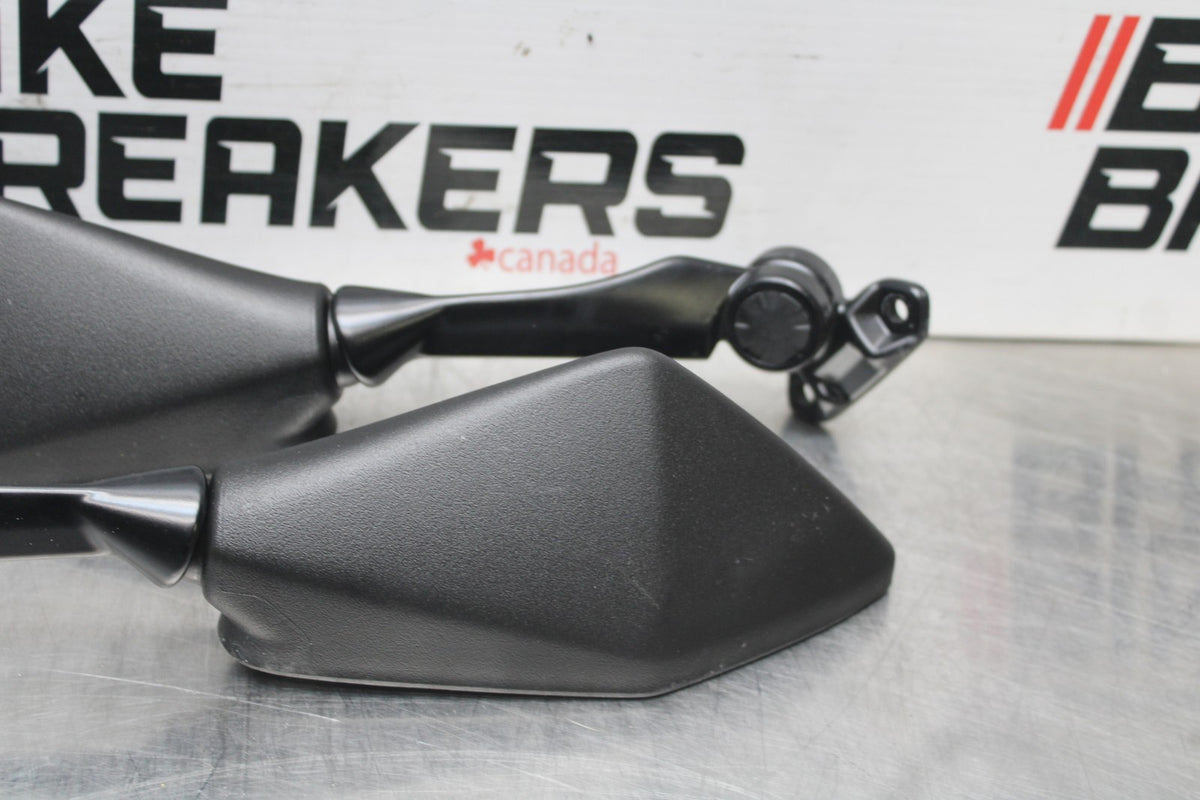 24-25 KAWASAKI NINJA ZX4R REAR VIEW MIRROR SET PAIR MIRRORS BB827