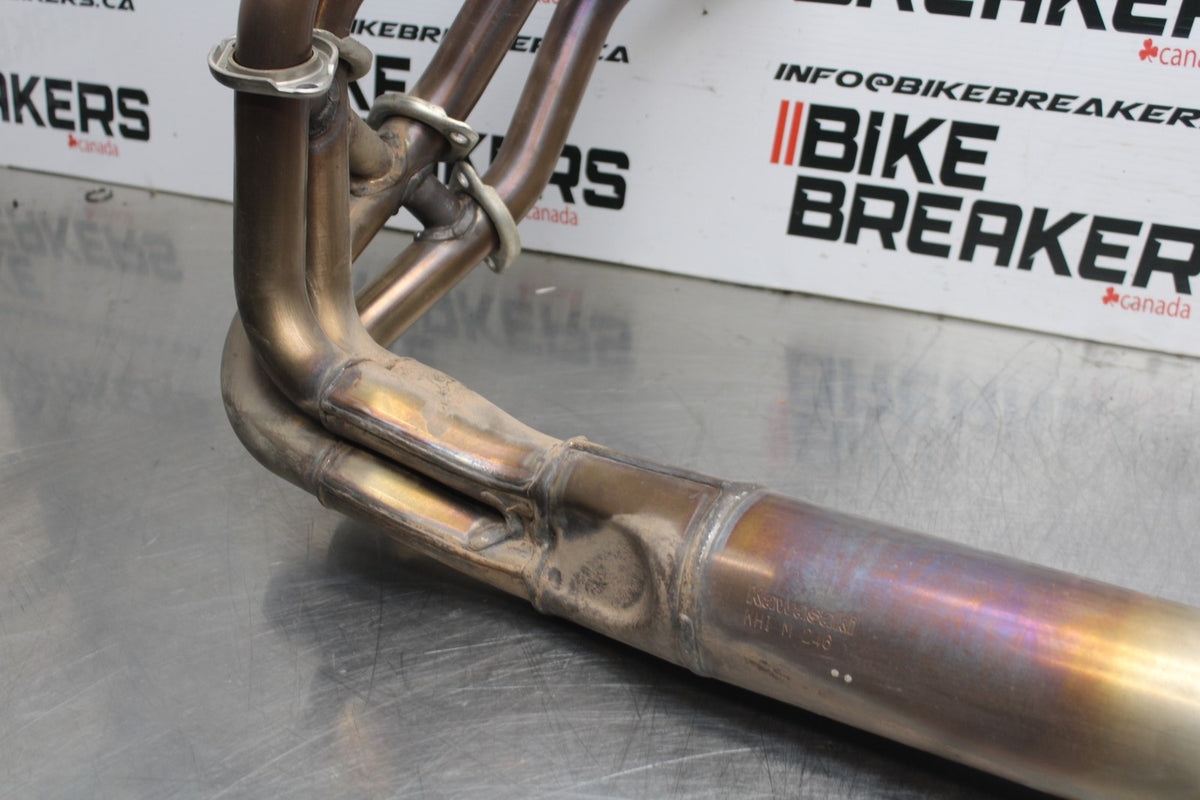 24-25 KAWASAKI NINJA ZX4R FULL EXHAUST SYSTEM HEADERS PIPE MUFFLER BB840