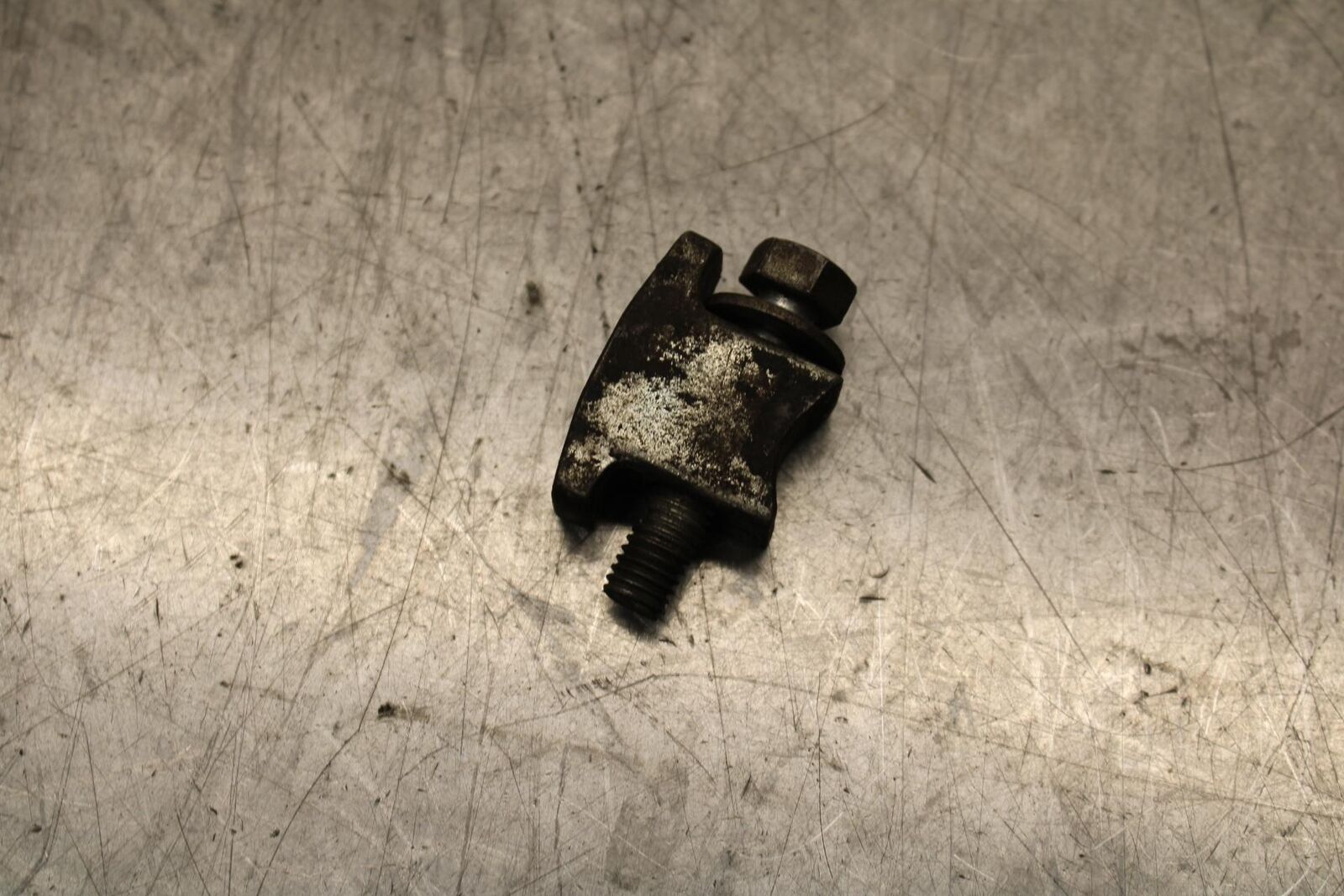 1977 Honda CB550K --- SWINGARM CHAIN TENSIONER ADJUSTMENT BRACKETS  BB592