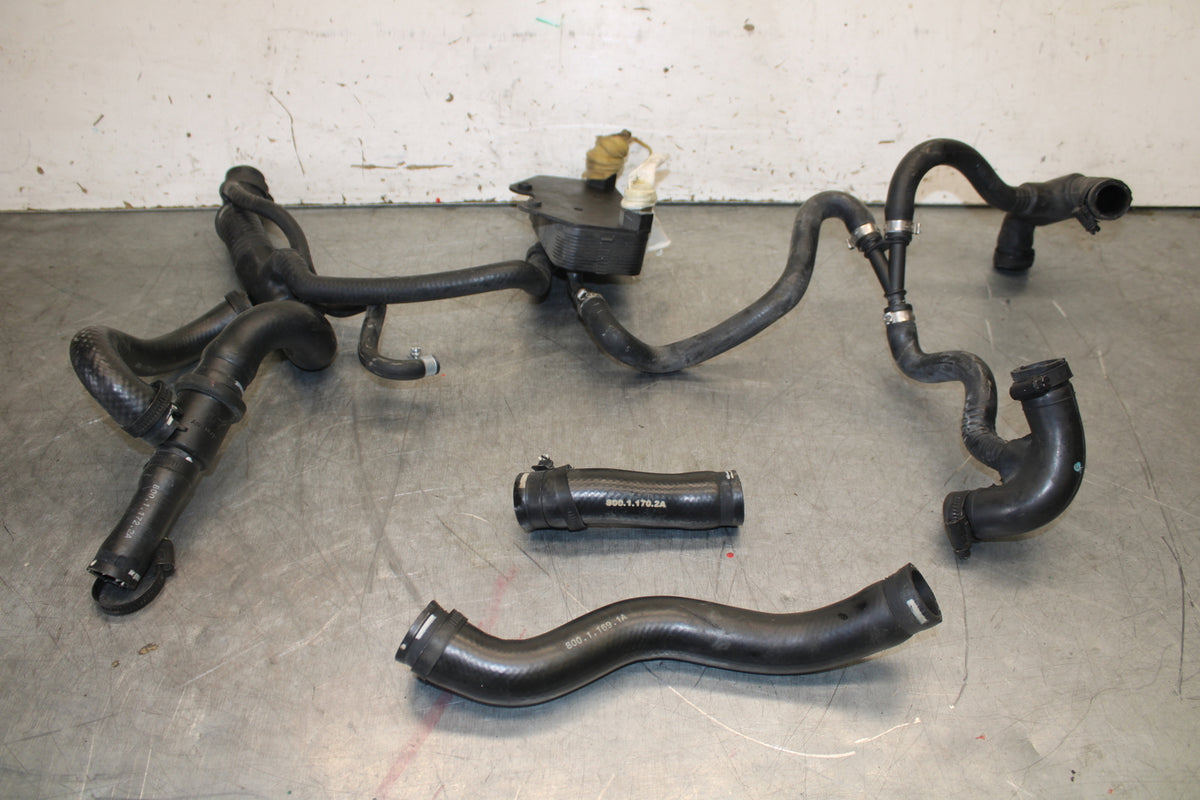 12-13 DUCATI STREETFIGHTER 848 RADIATOR HOSES ENGINE COOLANT WATER PIPES  BB705